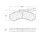 Centric Parts METALLIC BRAKE PAD W/SHIMS 102.1487 - alternate 6